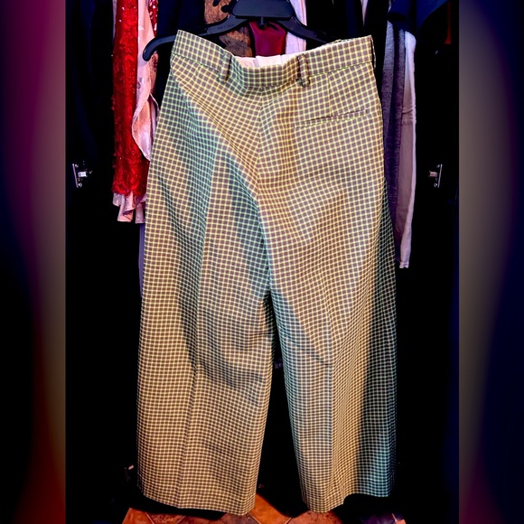 Walter Van Beirendonck Wrestle Pants in Green| Female and brown 100% Polyester. - Picture 3 of 3